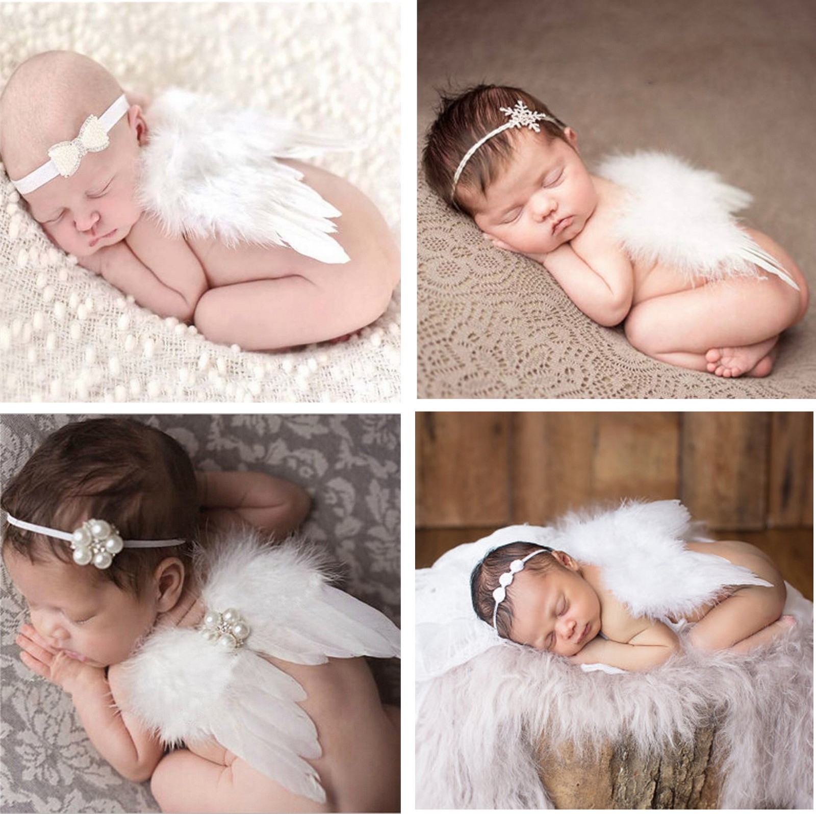 Baby Engel Flugel Stirnband Fotoshooting Newborn Neugeborenen Fotografie Ebay